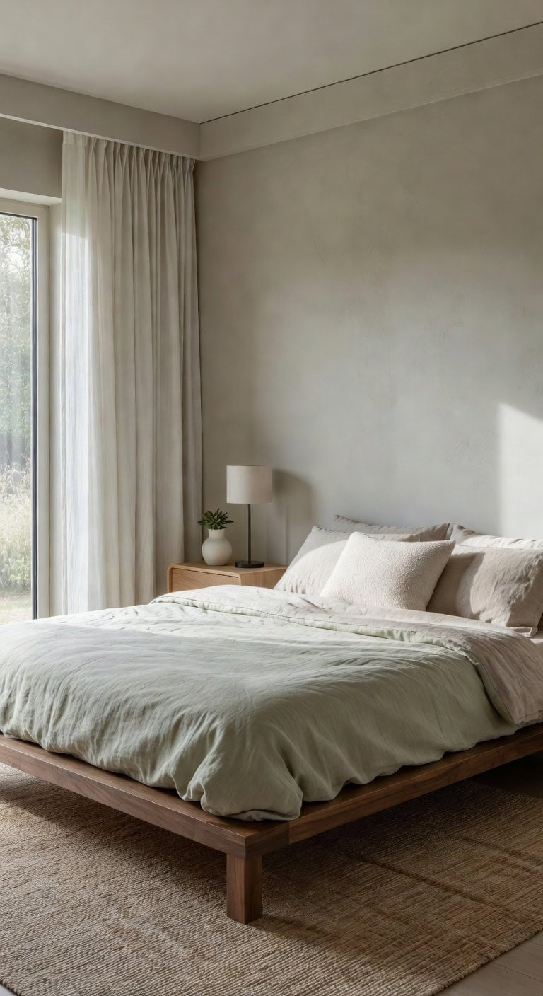 tranquil minimalist modern bedroom retreat