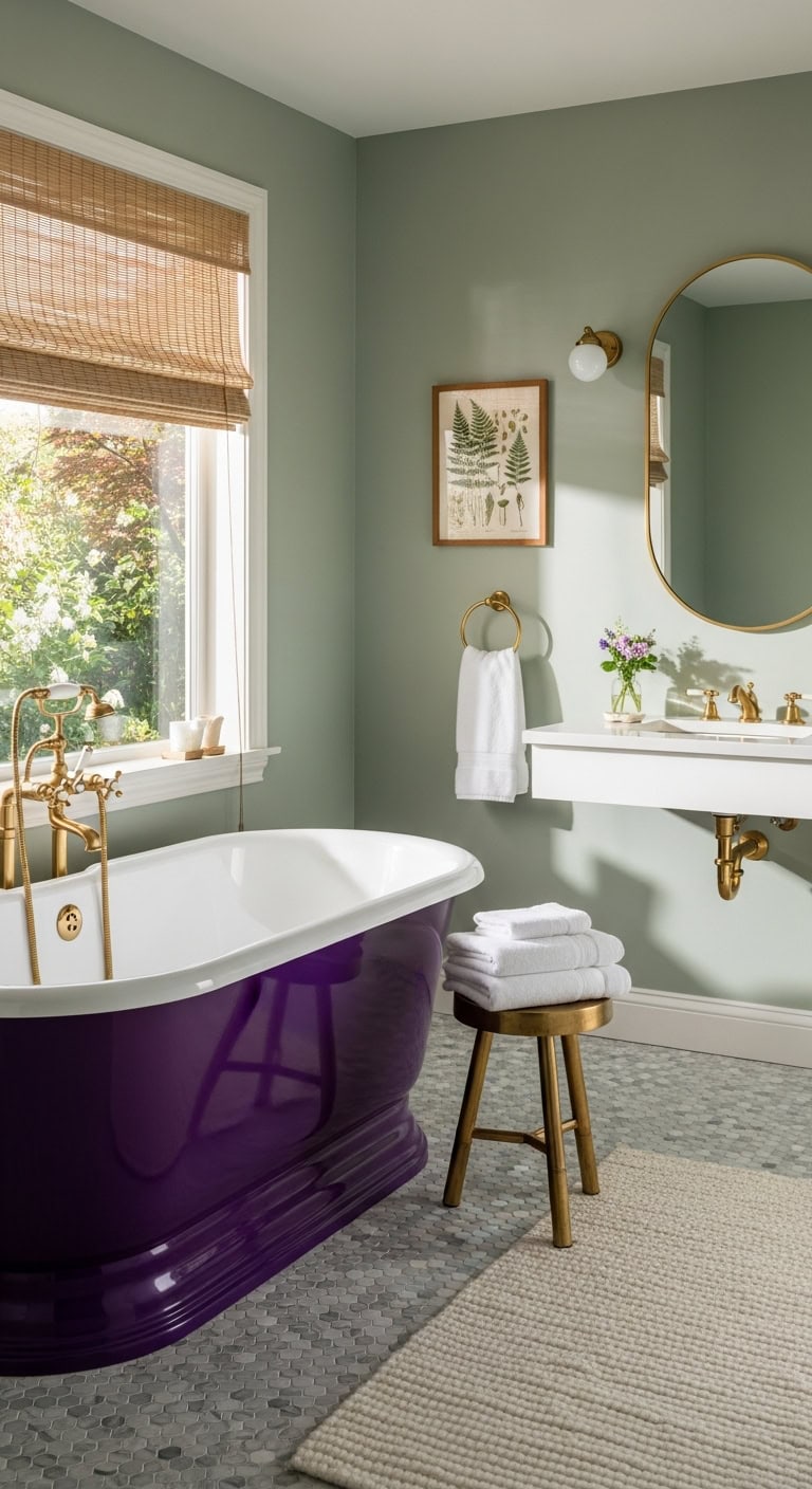unique bathroom color combinations