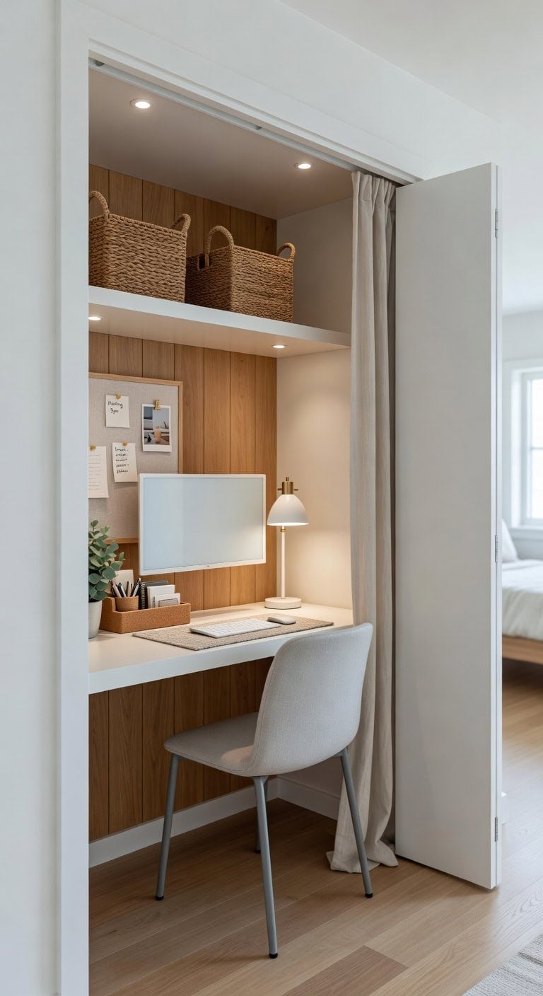 vanishing workspace behind closed doors