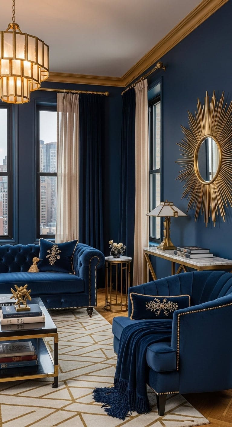 velvet brass 1920s sophisticated