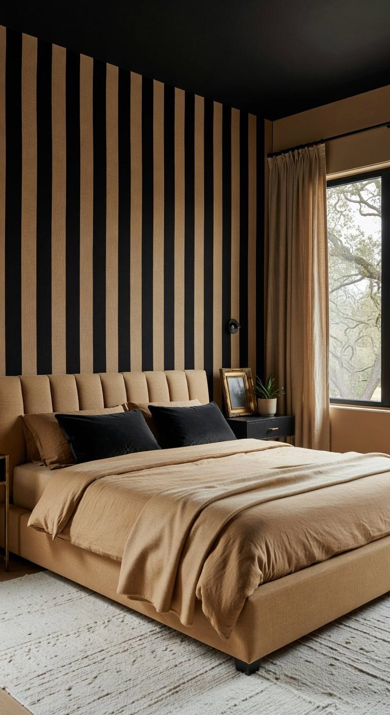 vertical striped dramatic and inviting space