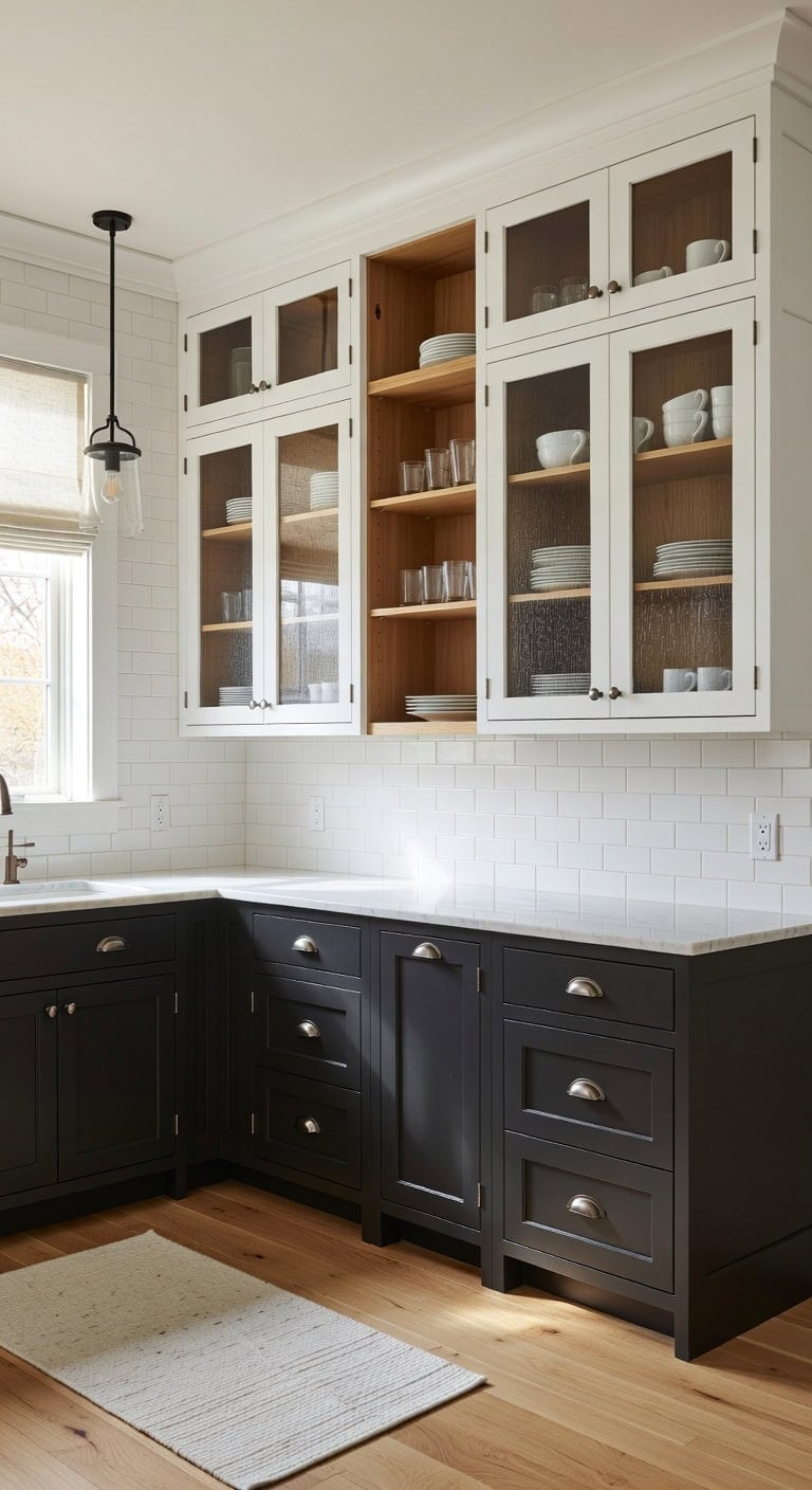 visually layered bright organized display