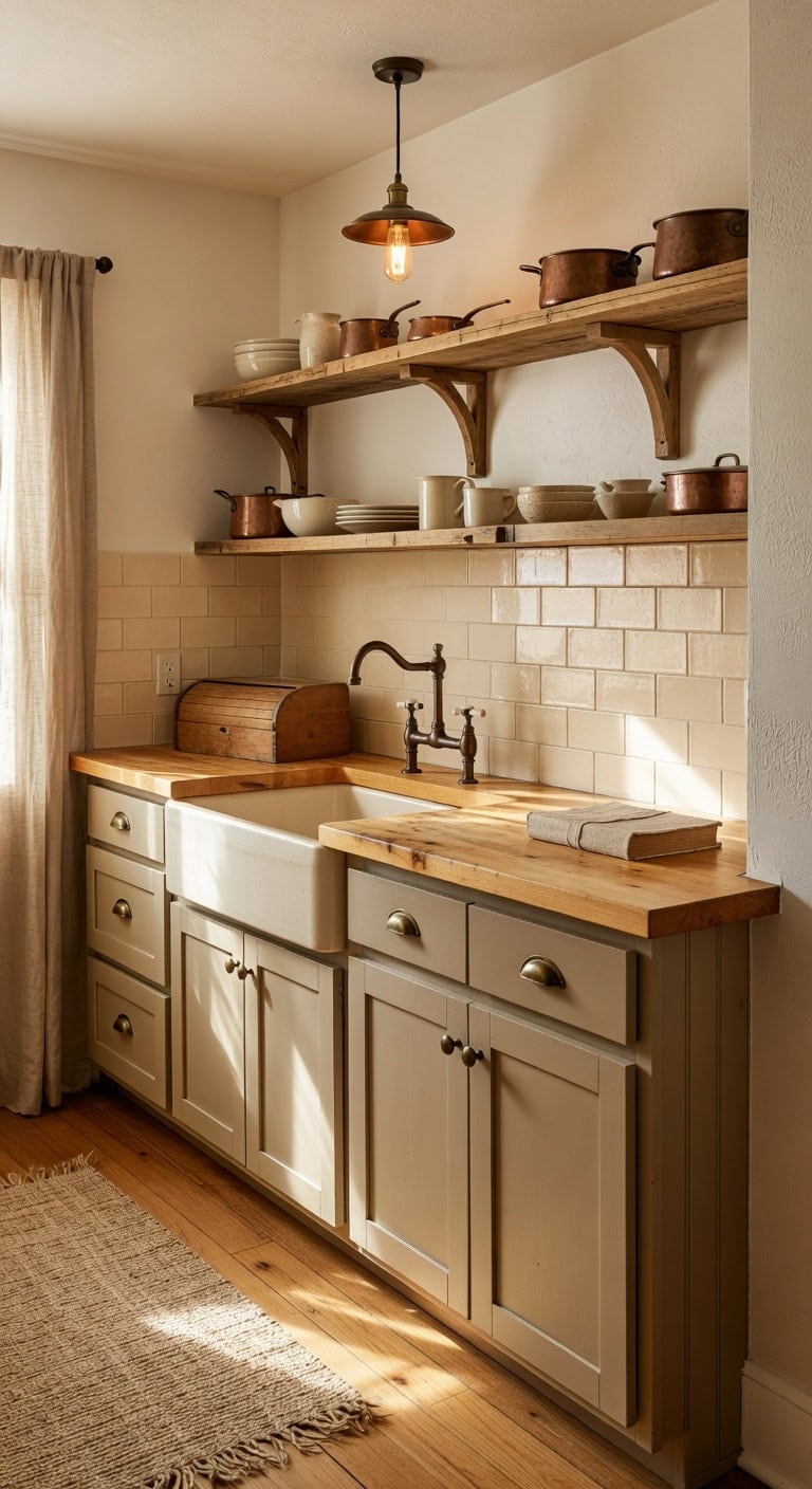 warm farmhouse authentic practical