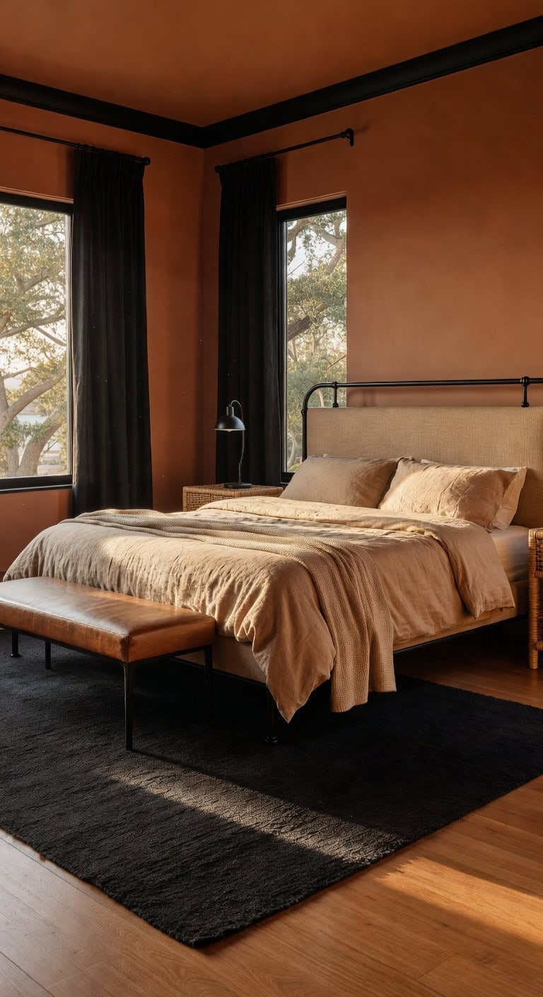 warm grounded inviting bedroom sanctuary