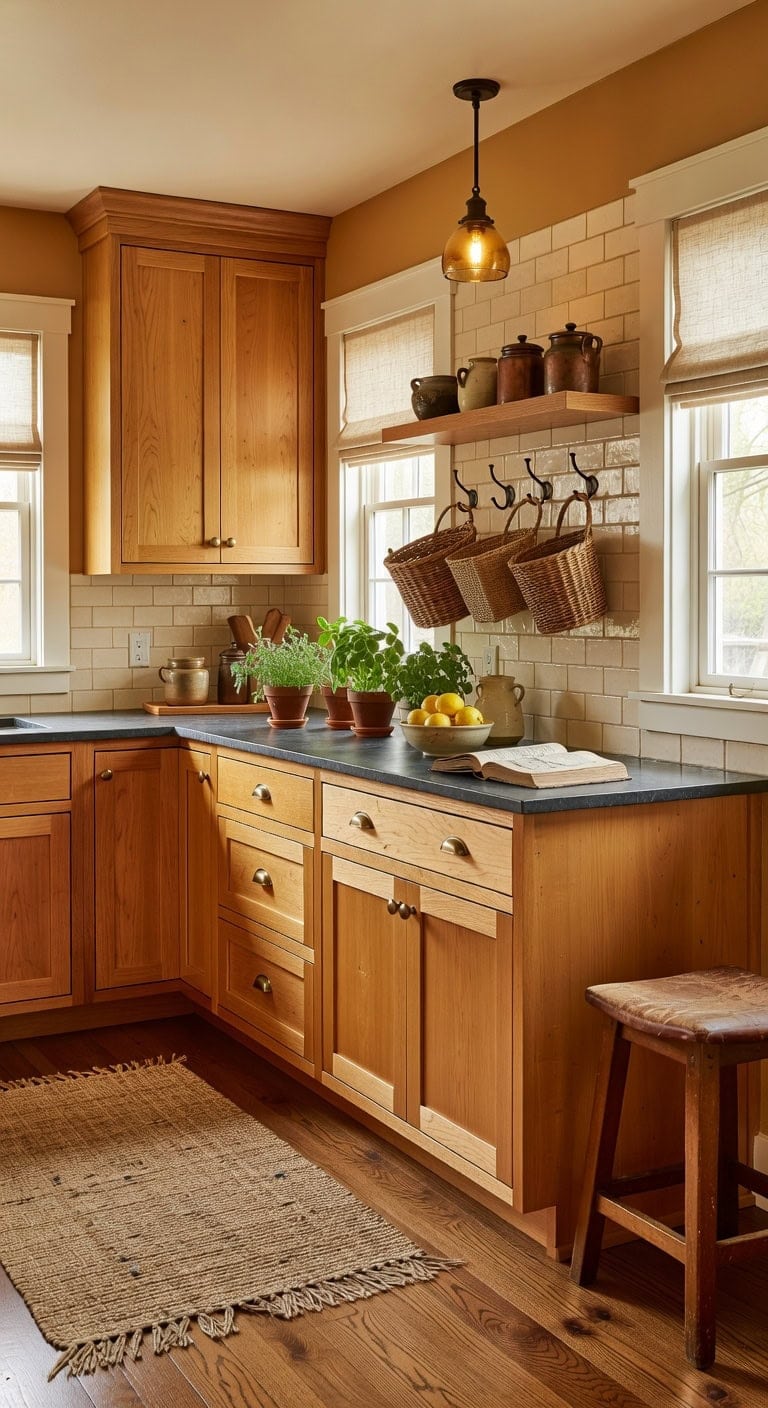 warm honey maple craftsman