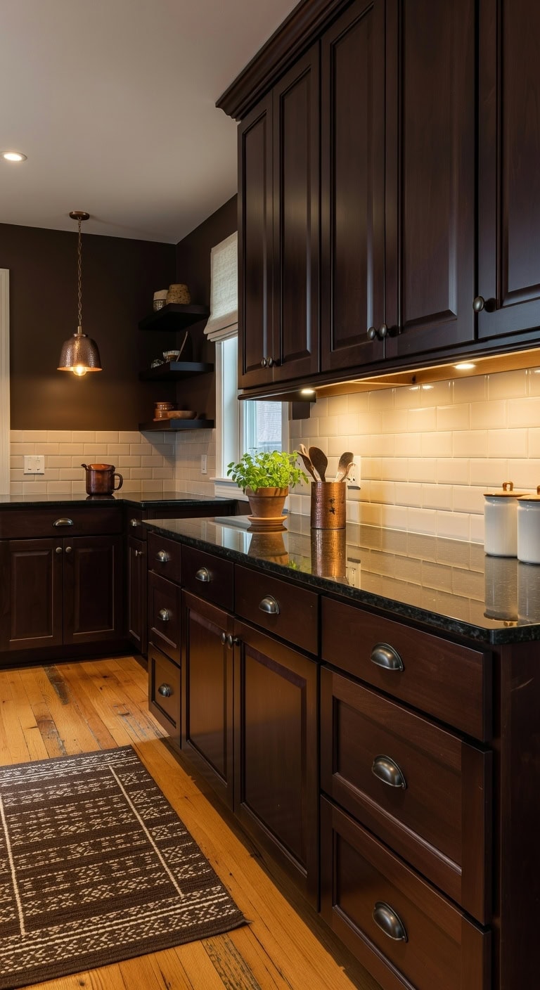 warm inviting under cabinet lighting transformation