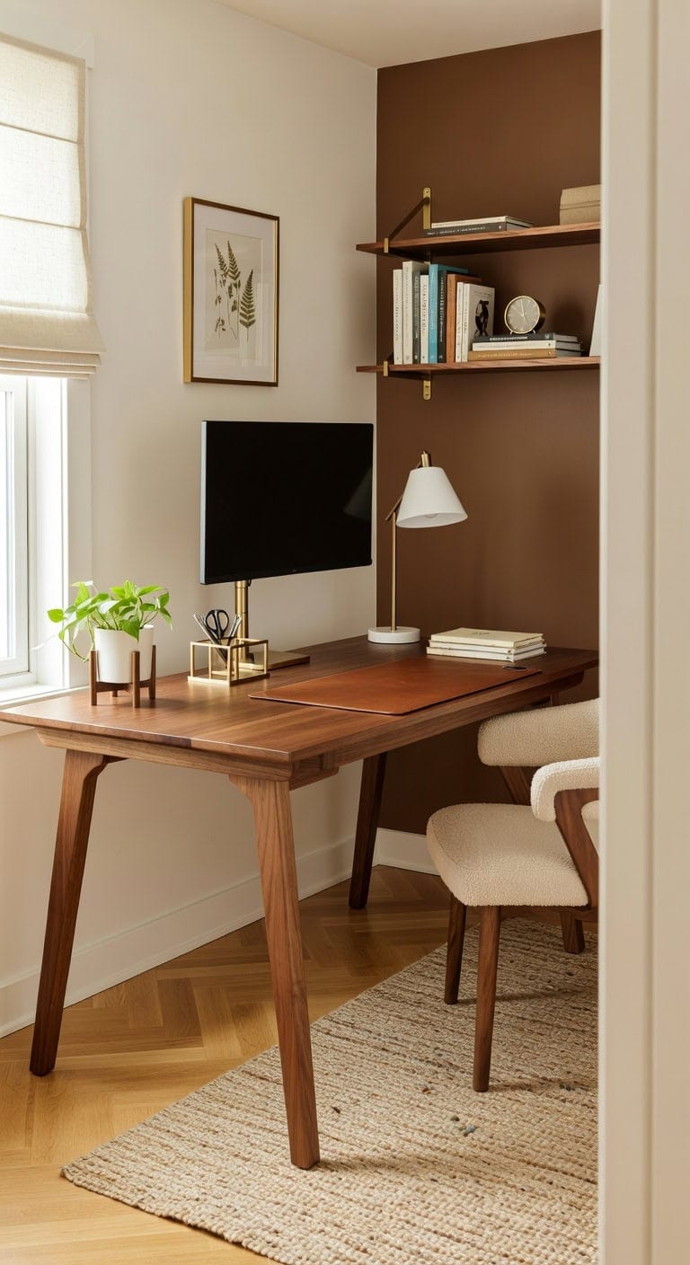 warm timeless inviting workspace design