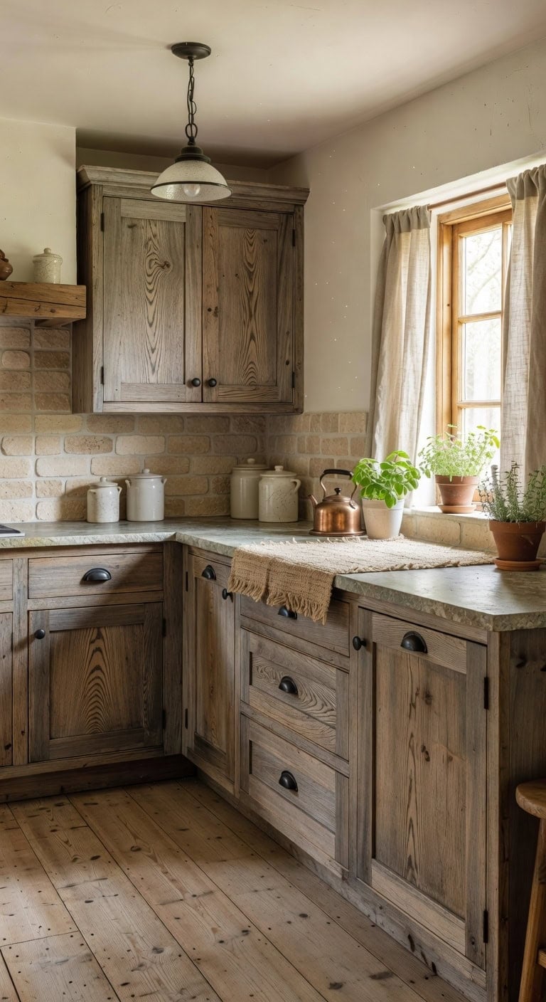 weathered rustic cottage warmth