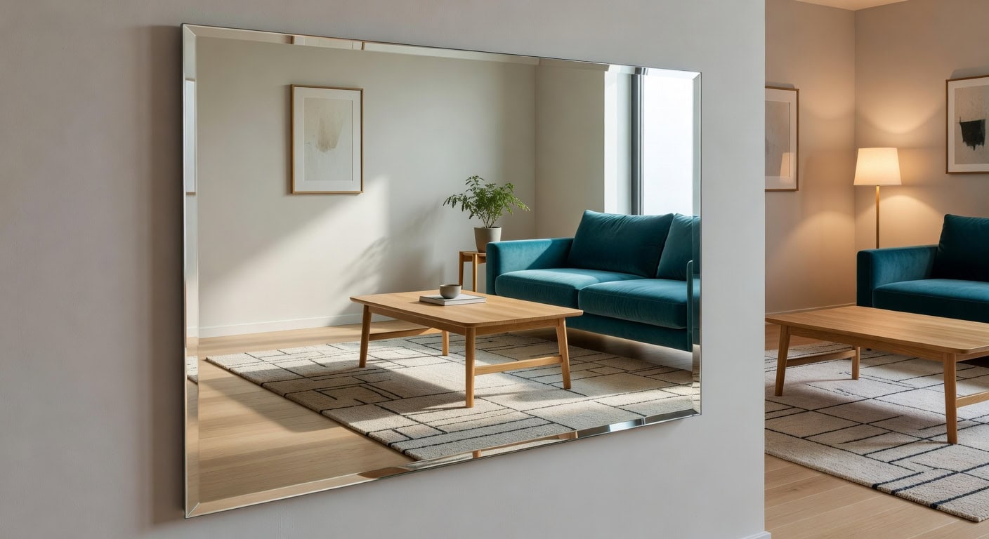 36 inch 1 4 inch 45 degree frameless