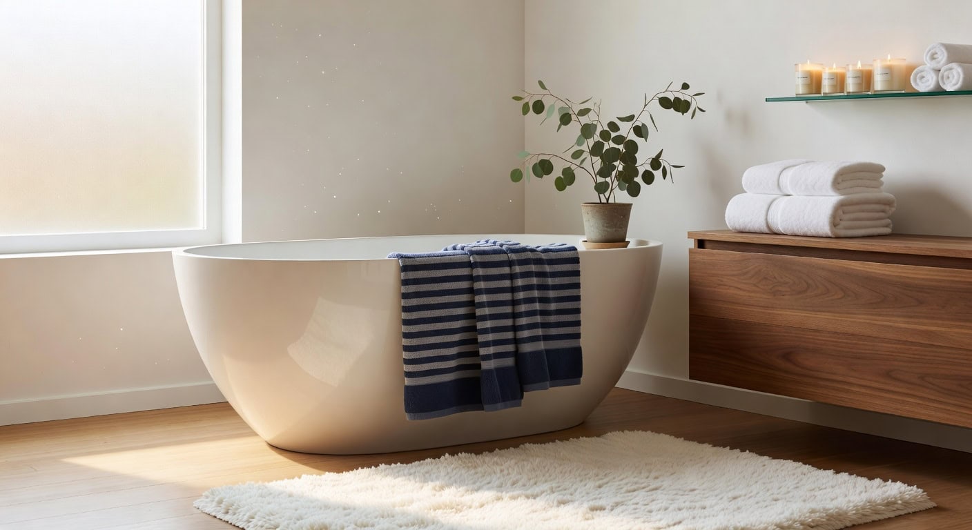 absorbent durable coordinated bath towel sets