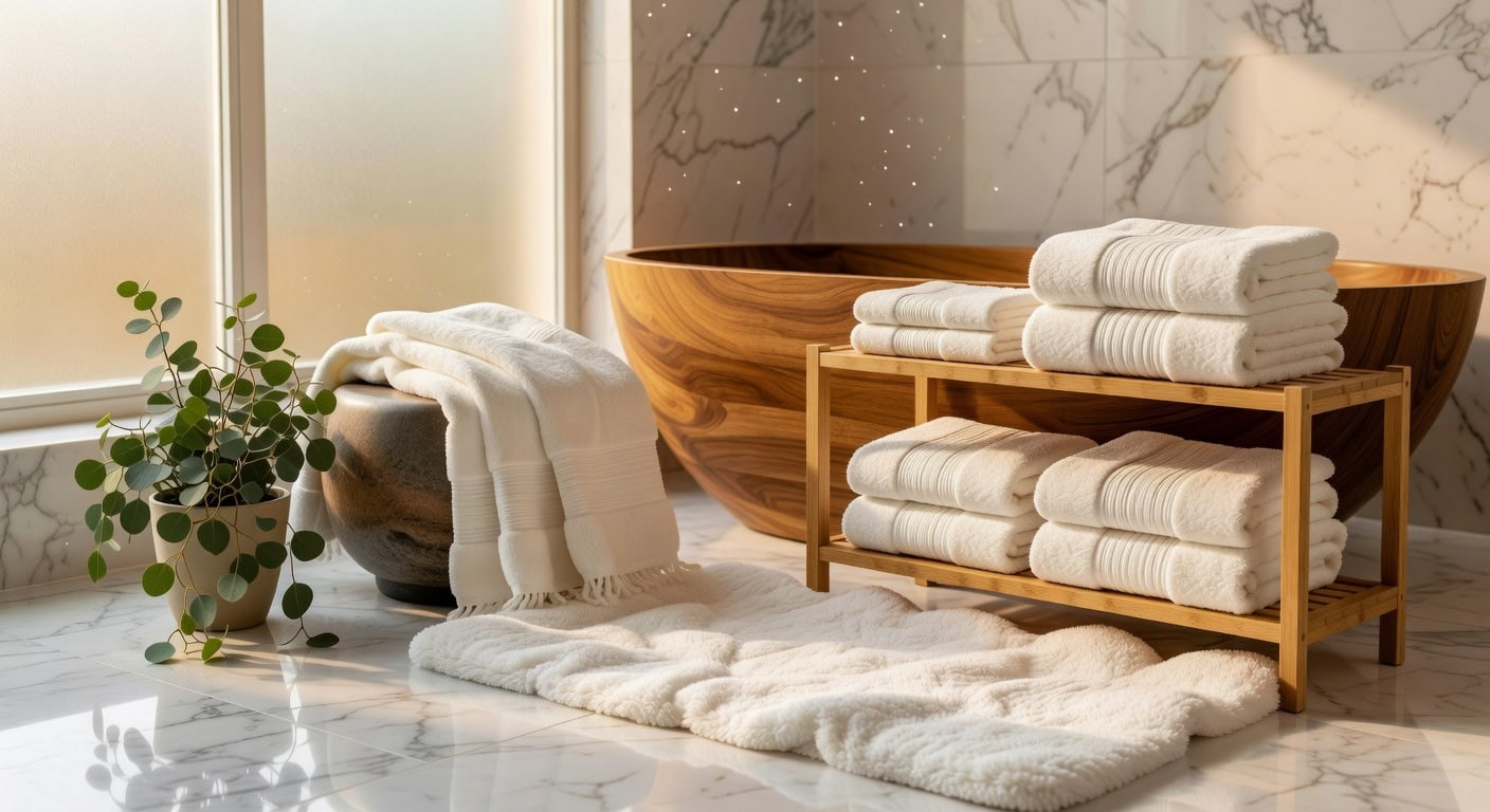 absorbent long lasting striped sizeable bath towels