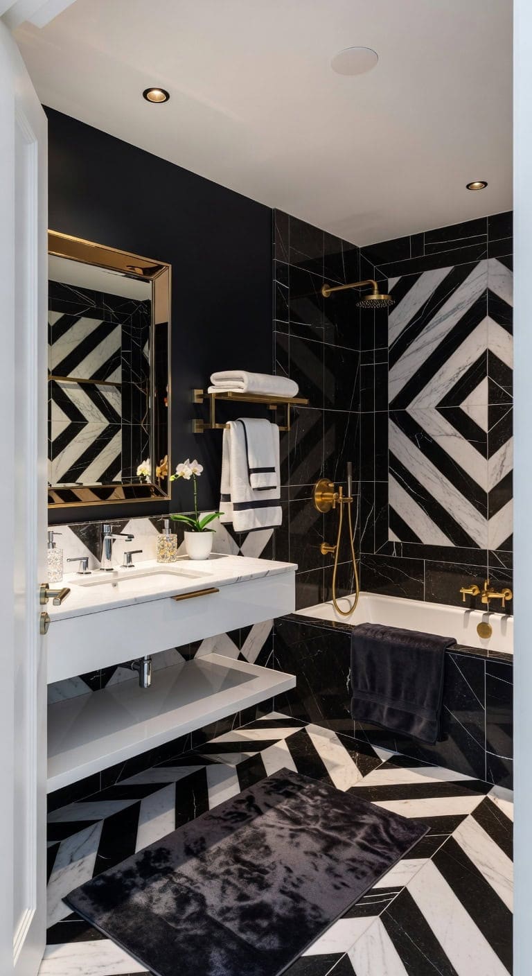 art deco marble glamour retreat