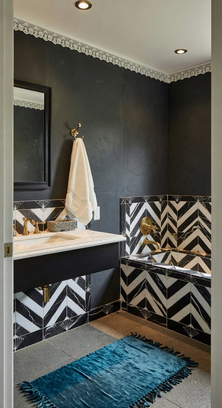 art deco marble luxe