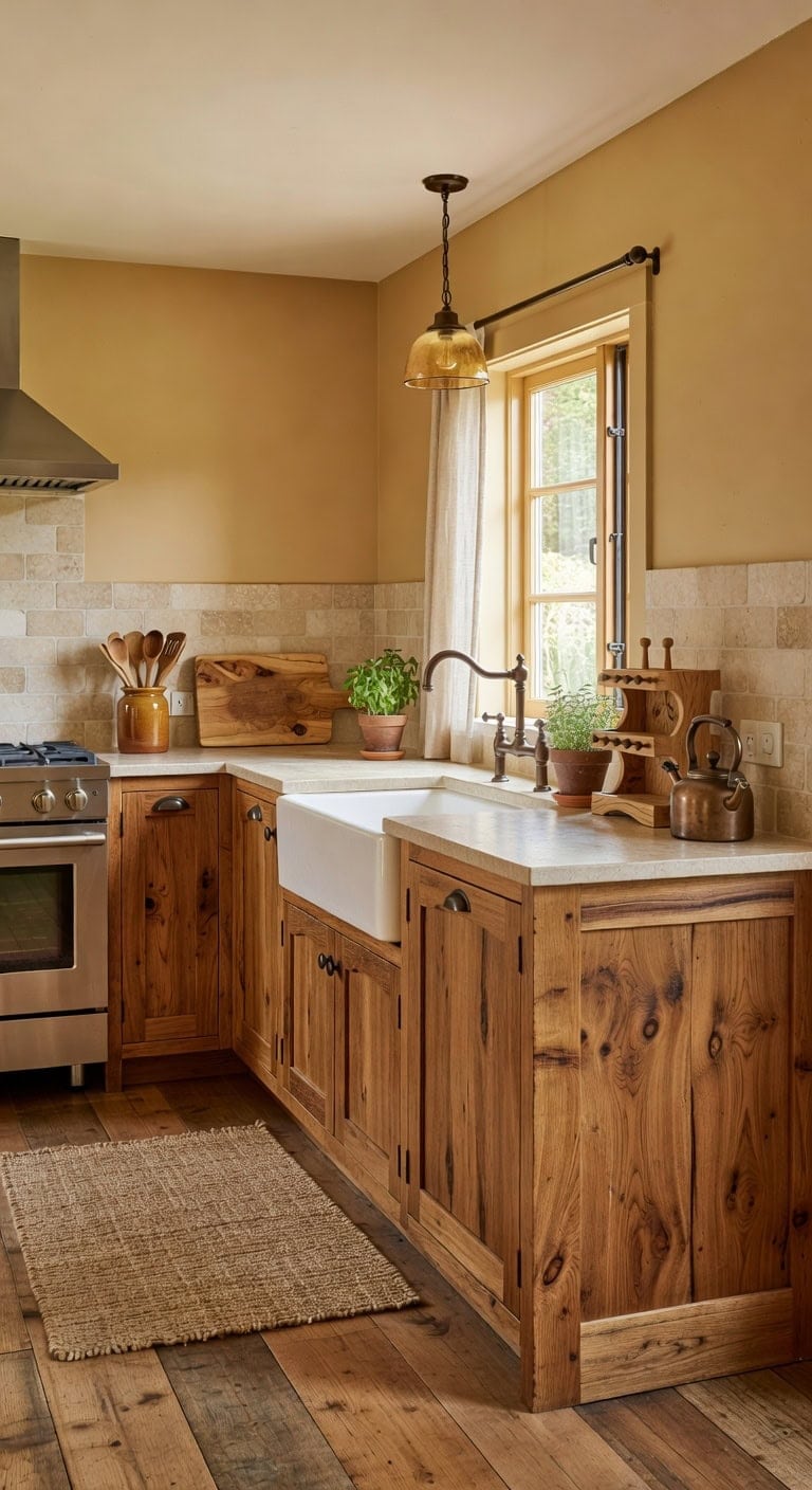 authentic rustic kitchen character transformation