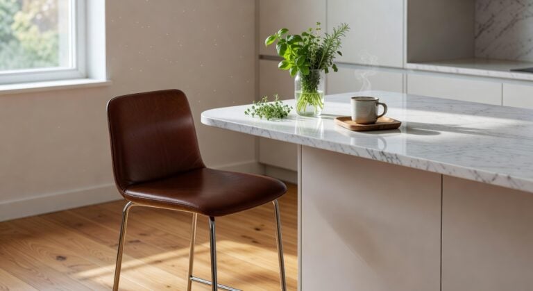 backless leather counter stools