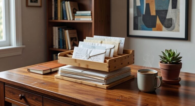 bamboo desktop letter sorters