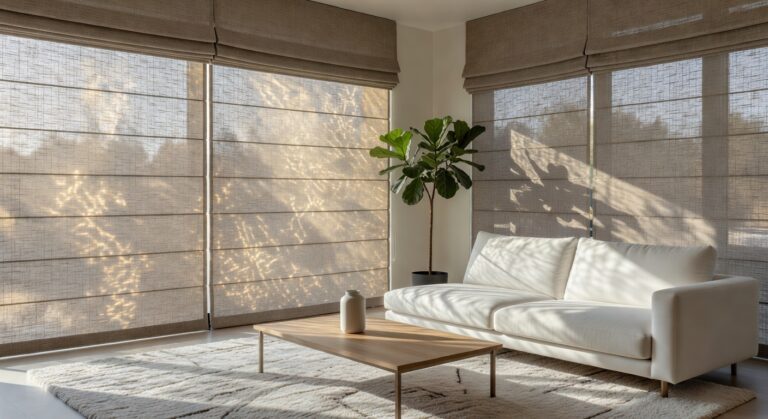 best woven light filtering roman shades