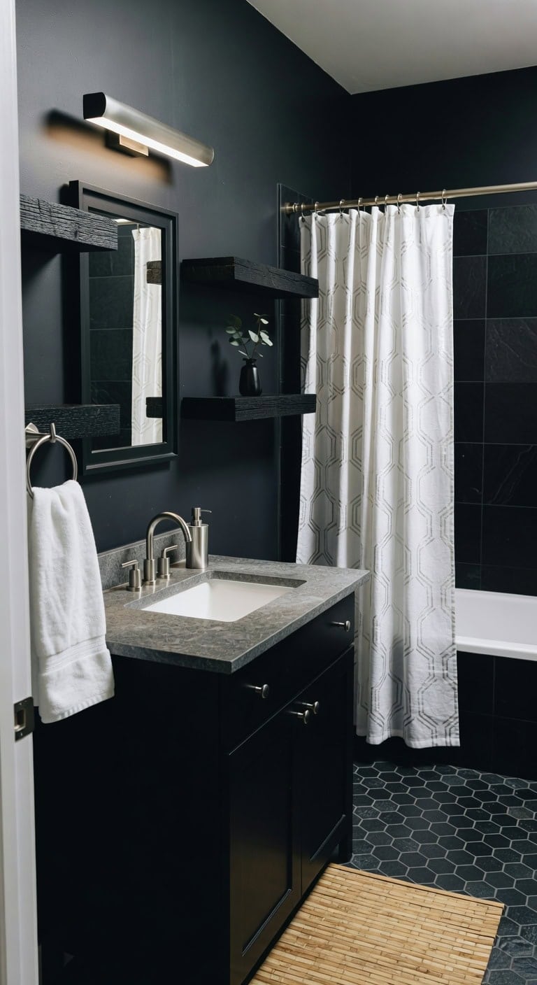 black reclaimed chrome accents