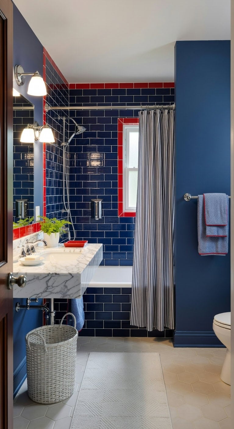 blue and white spa retreat