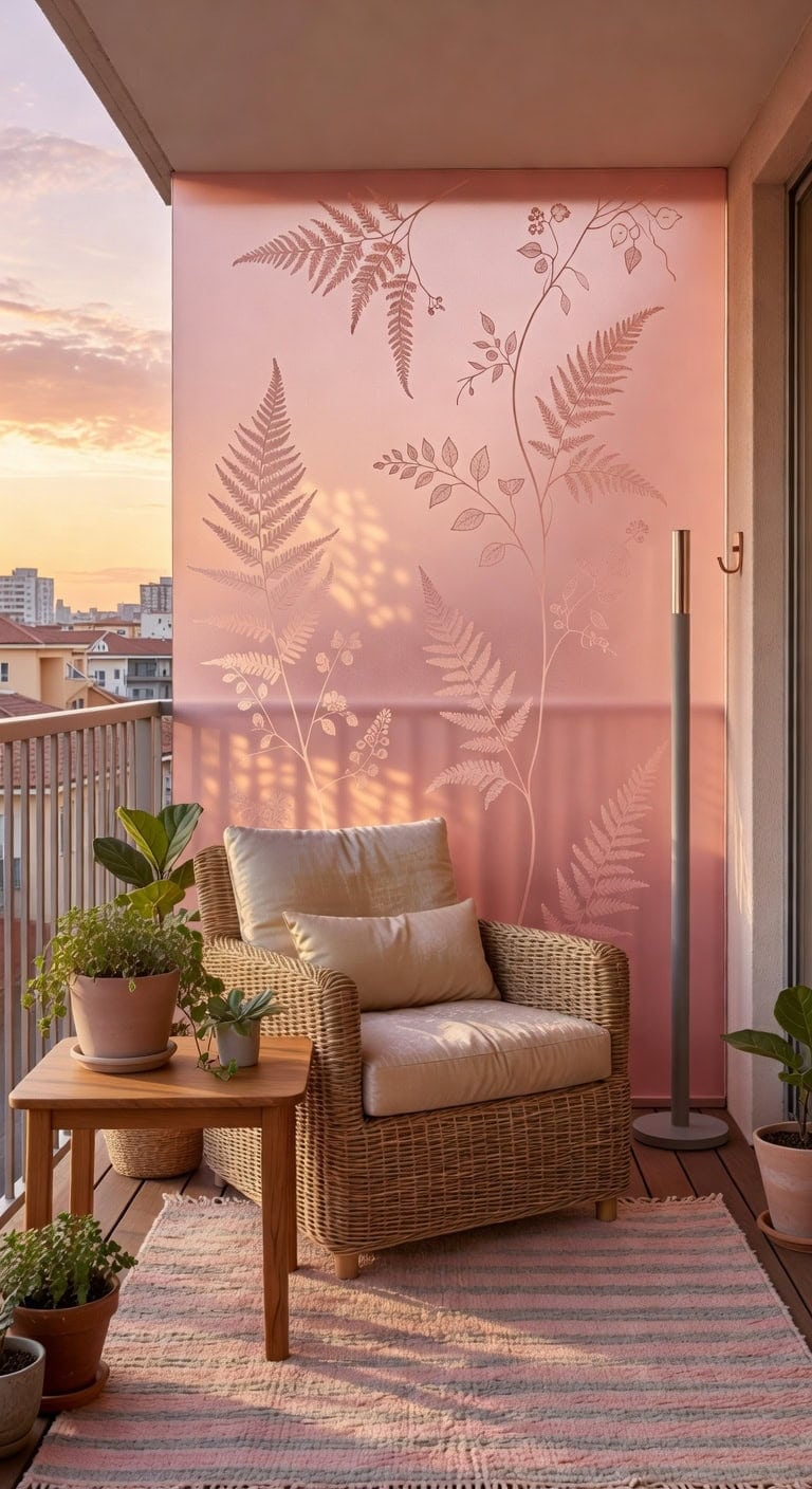 blush pink frosted privacy oasis
