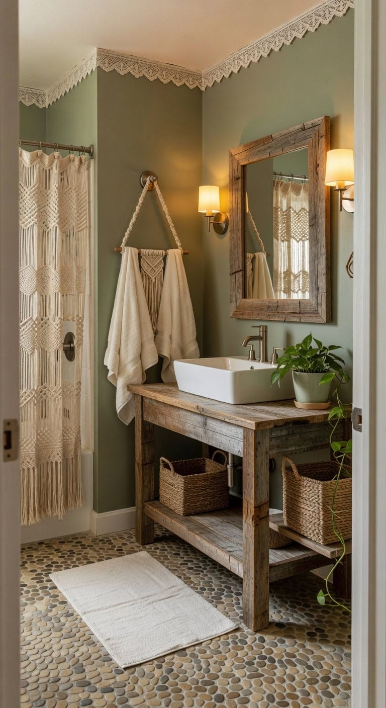 boho river rock sage retreat