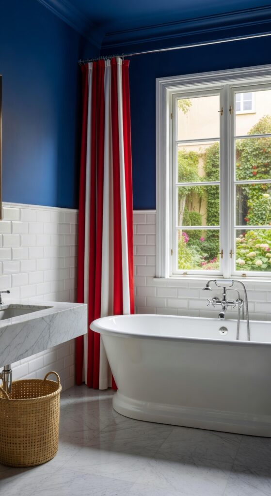 18 Blue and Red Bathroom Ideas for Bold, Contrasting Spaces