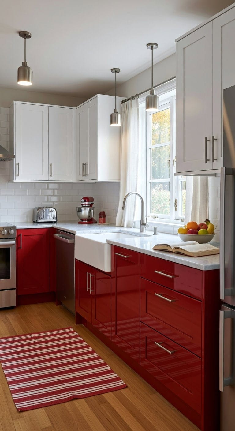bold bright balanced kitchen