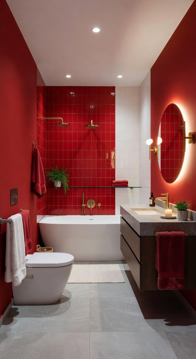 bold luxurious bathroom transformation