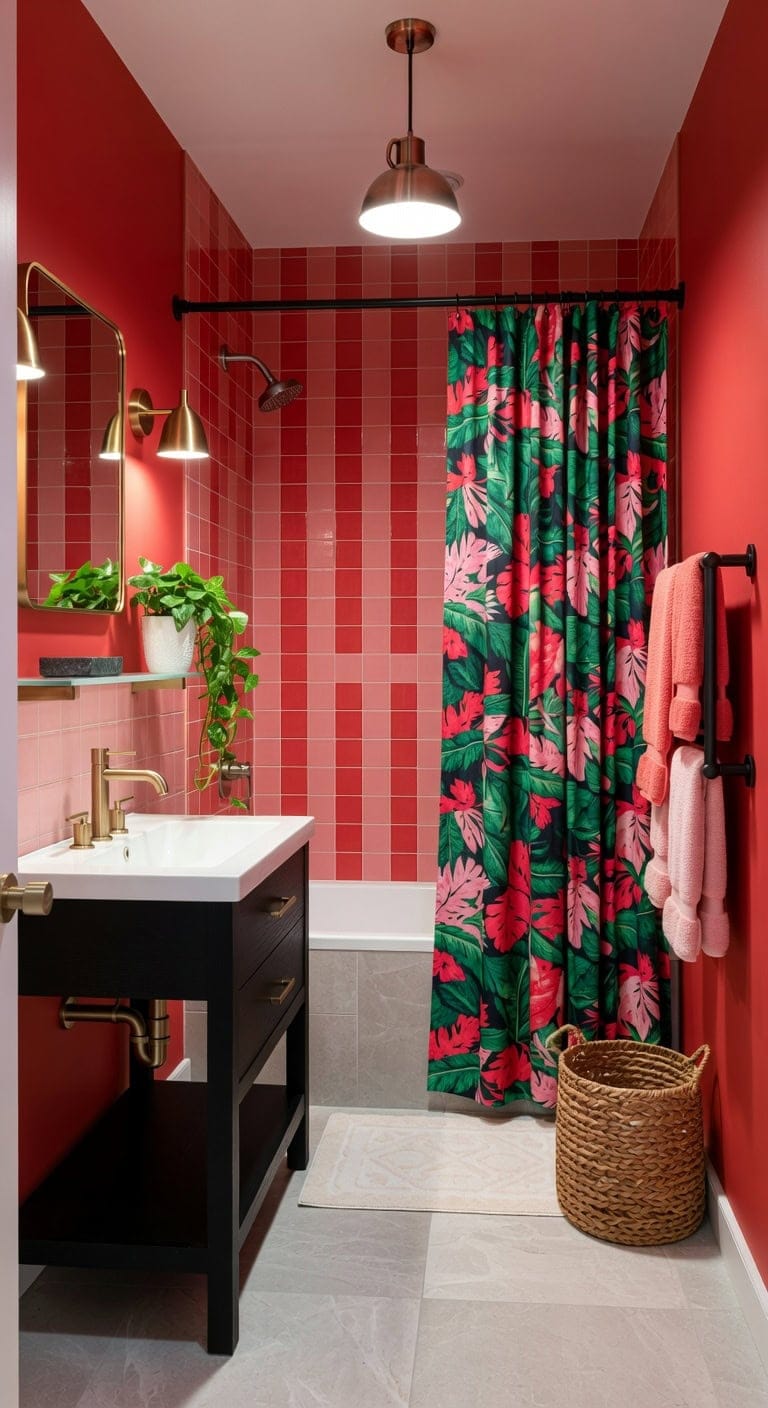 bold pink urban jungle