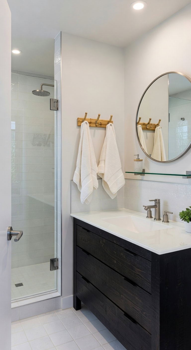 bright sustainable white bathroom sanctuary
