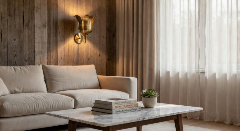 brushed brass french tulip wall sconces