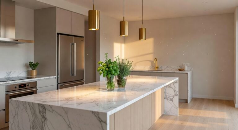 brushed brass three pendant light fixtures