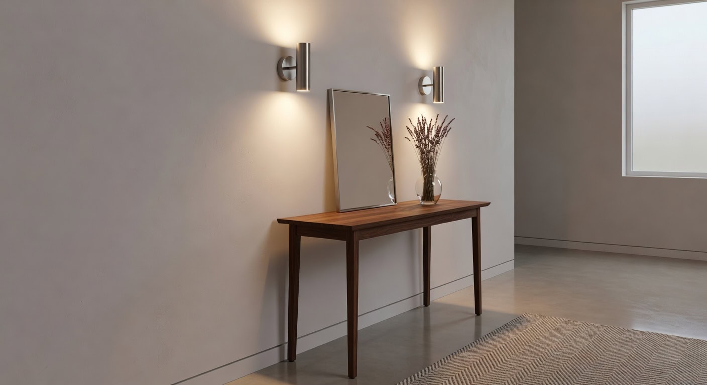 brushed nickel two light wall sconces