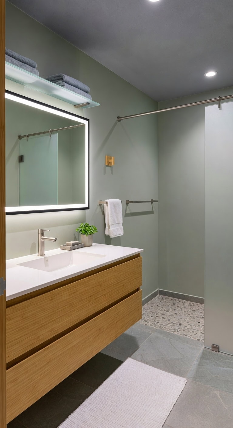 brushed steel bamboo serenity