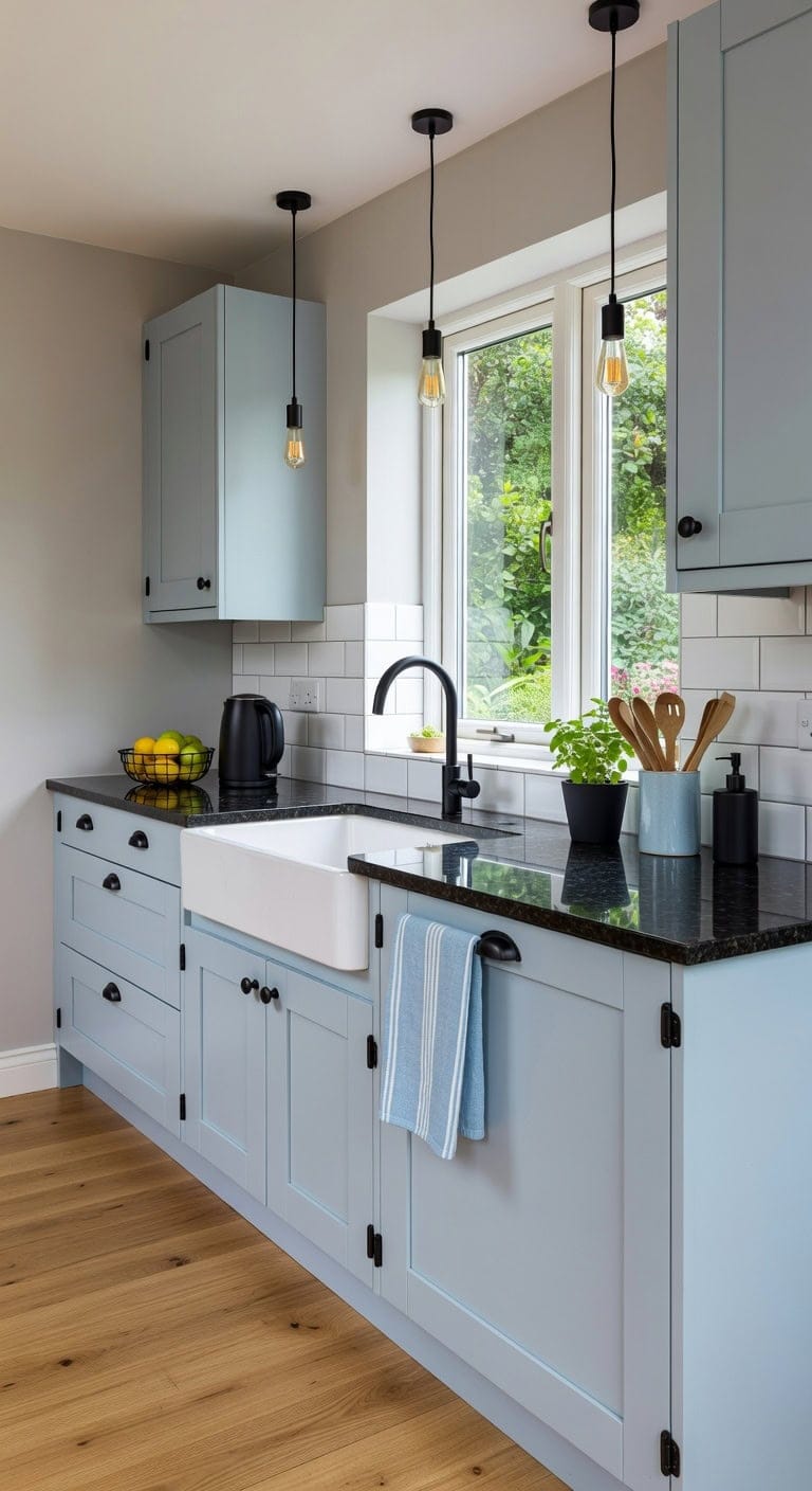 calming contrast elegant industrial chic