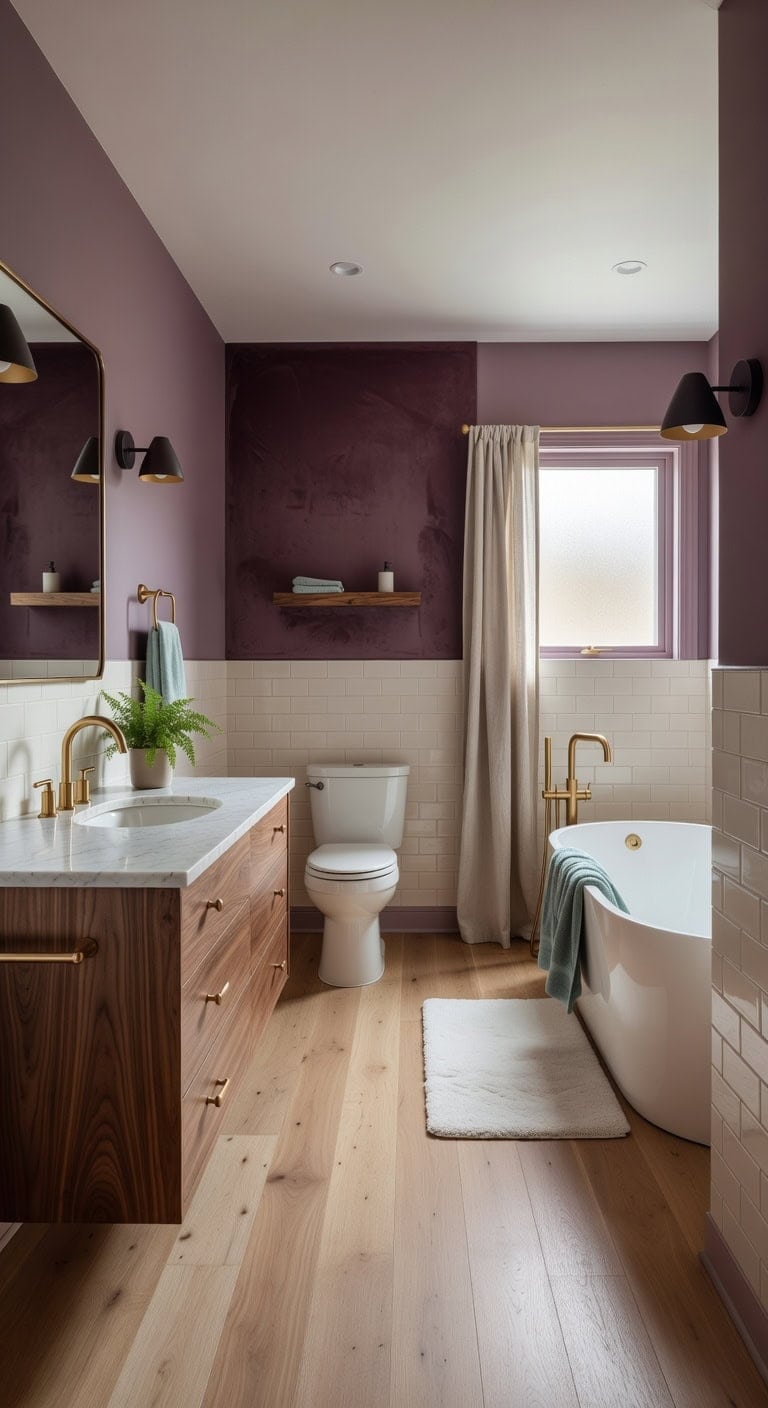 calming elegant relaxing bathroom transformation