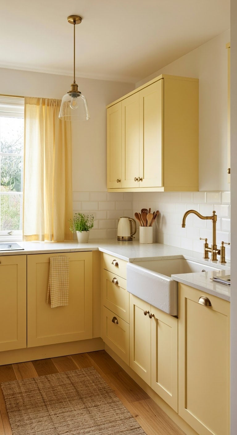 cheerful bright balanced kitchen transformation