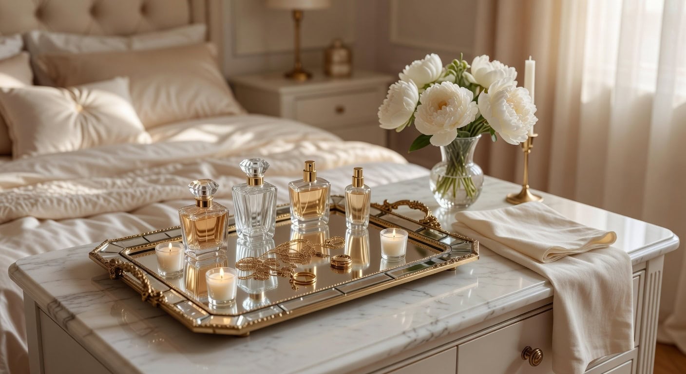 choose carefully mirrored trays