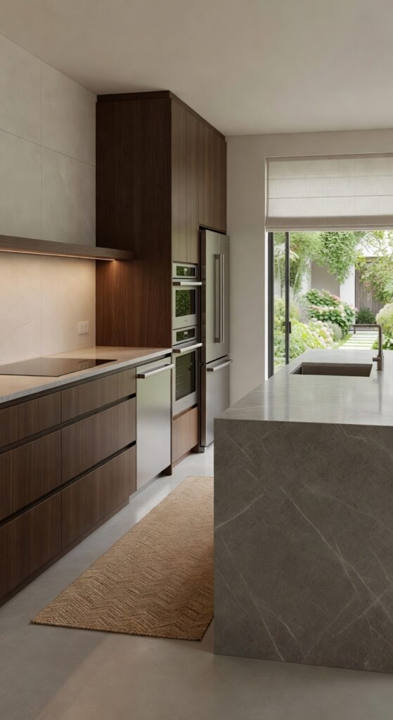 23 Flat Panel Kitchen Cabinets Designs for Clean-Lined Kitchens