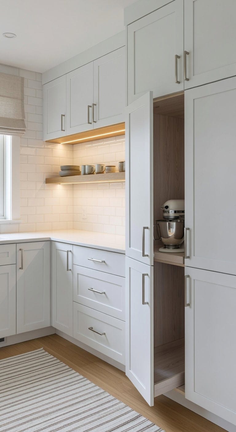 clutter free streamlined warm intentional kitchen