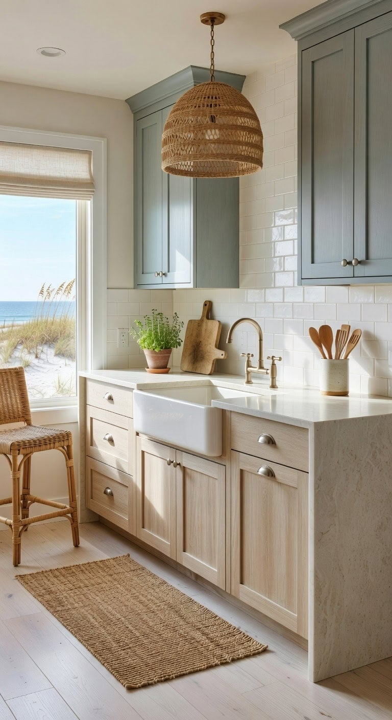 coastal calming natural layered