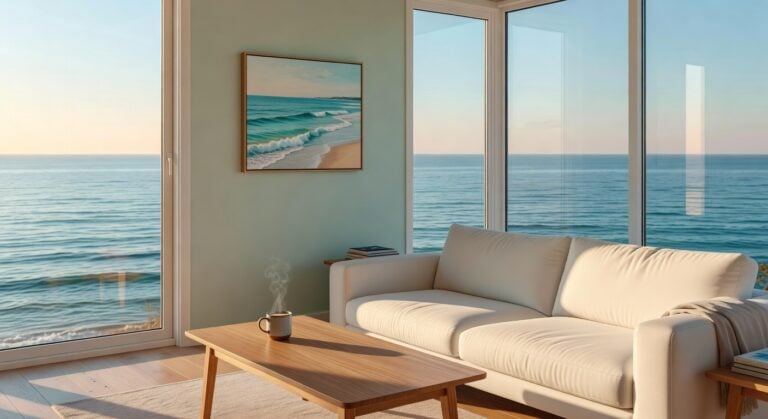 coastal seascape framed wall arts