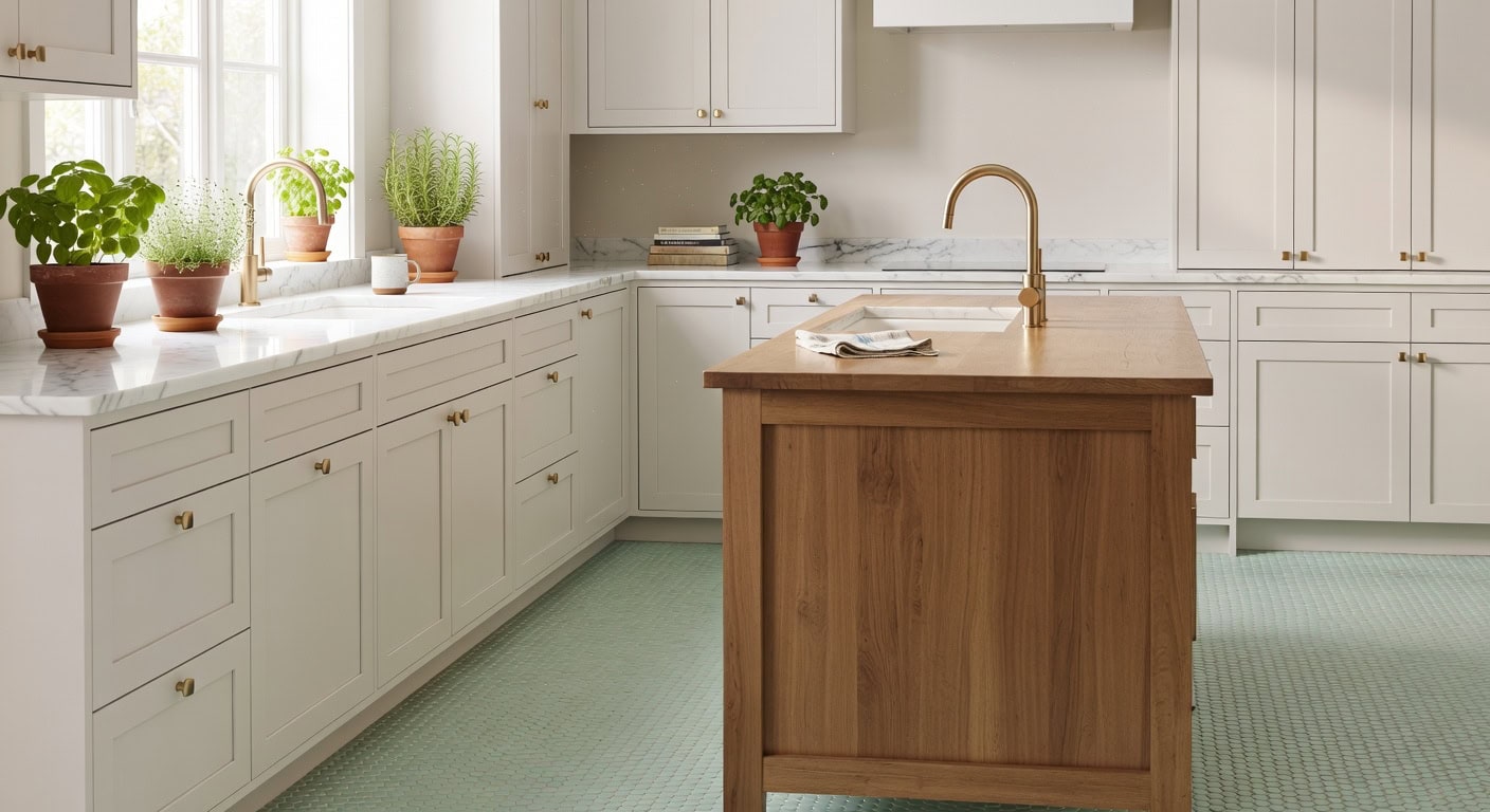 cohesive slip resistant durable mint green tiles