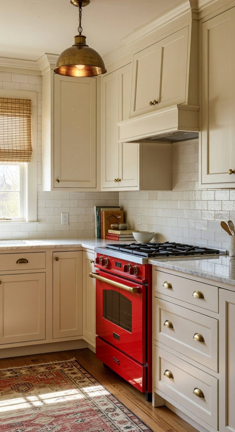 collected colorful contemporary kitchen composition