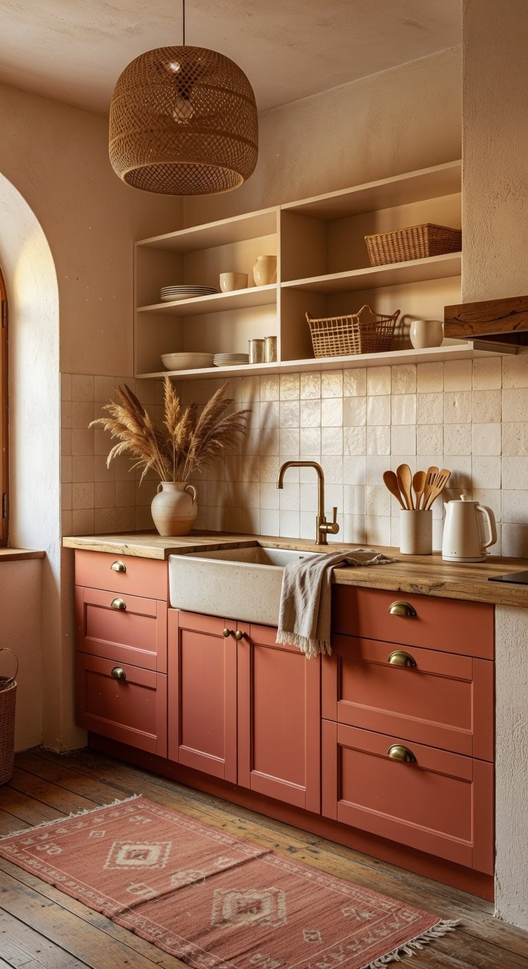 collected not decorated boho kitchen