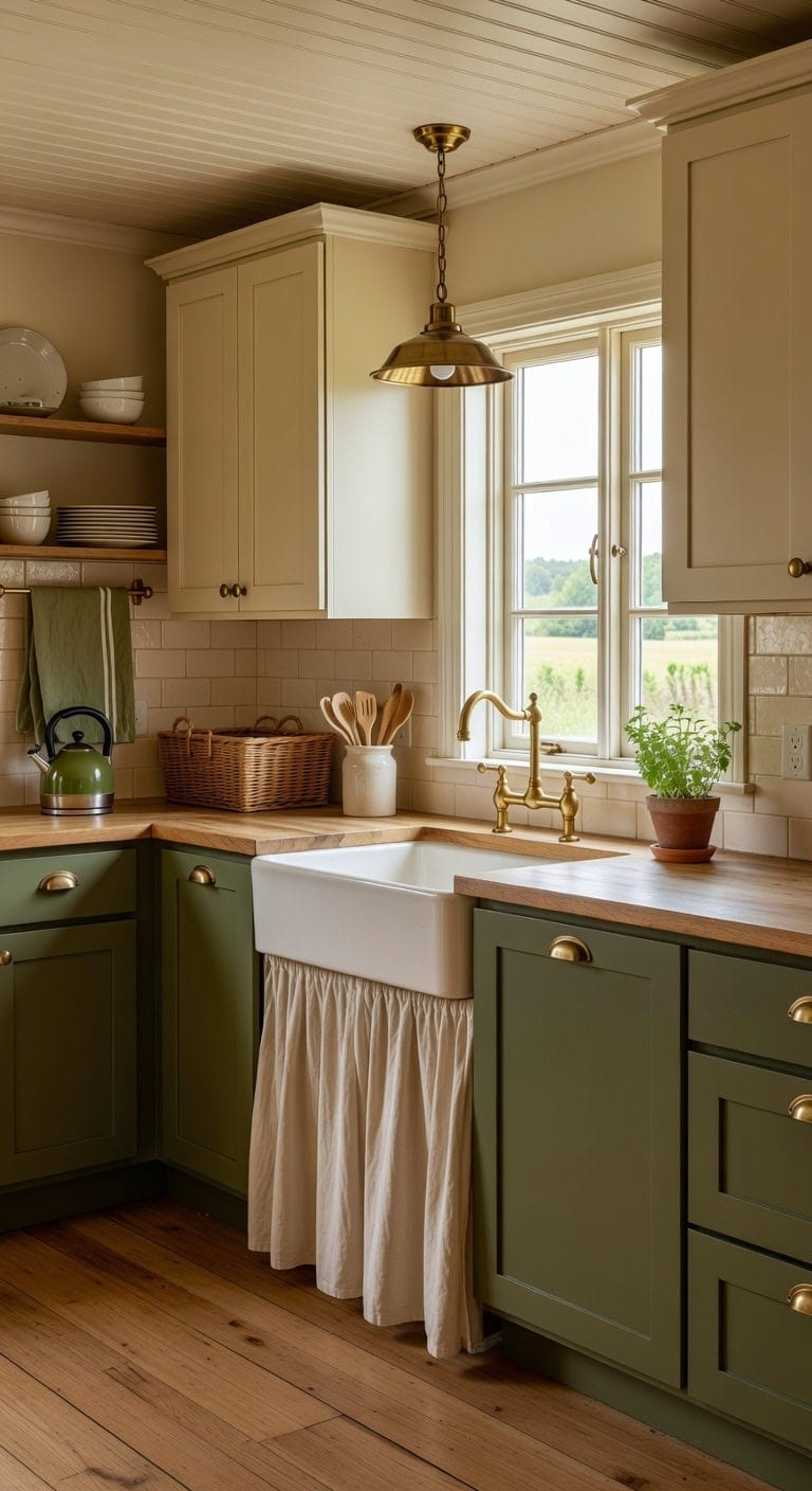 collected over time warm farmhouse kitchen