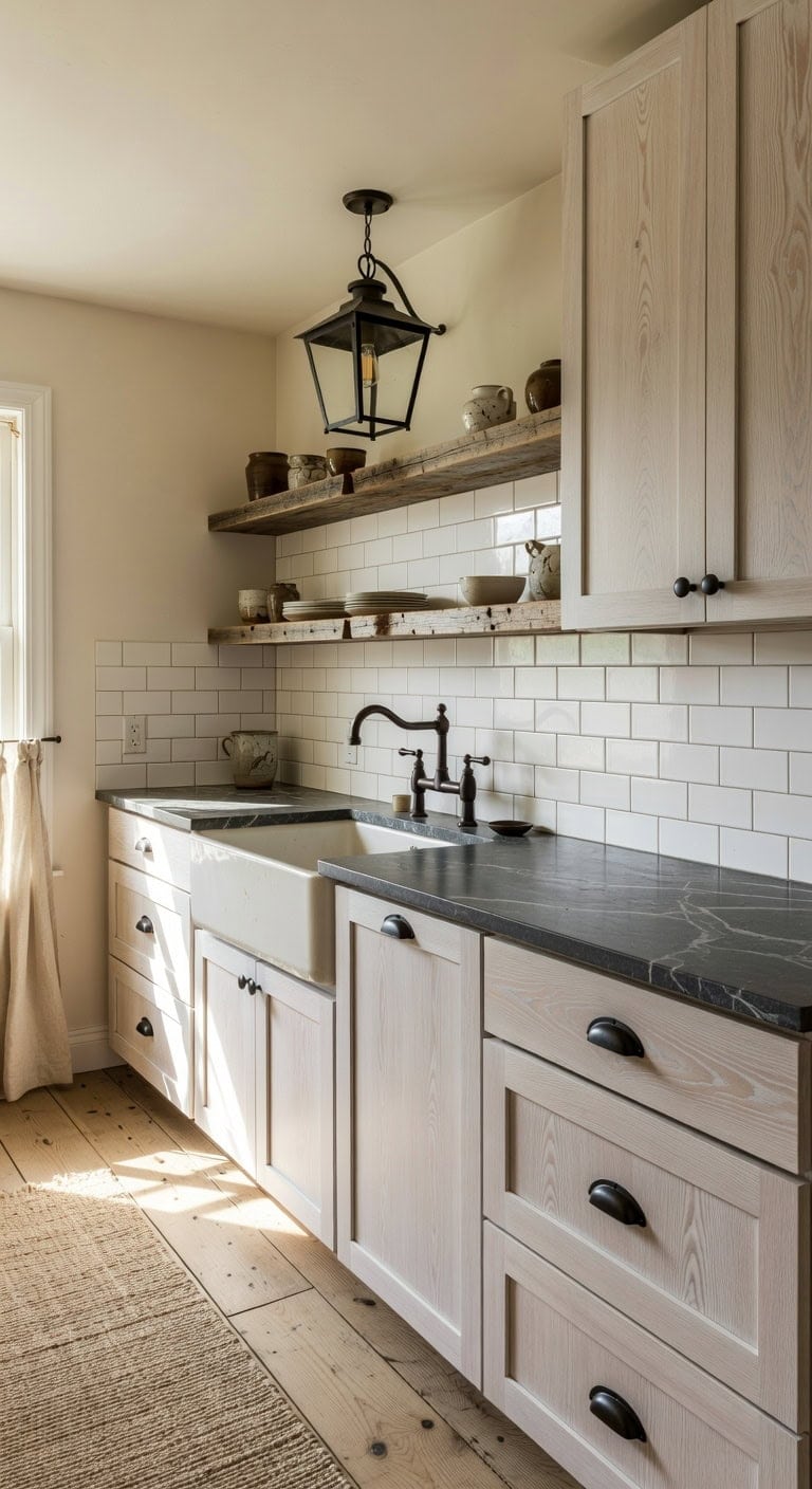 collected warm rustic brightness whitewashed