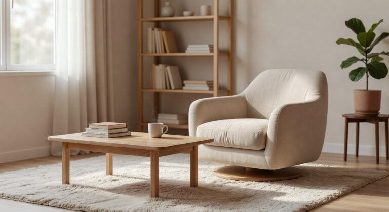 comfortable beige linen swivel chairs