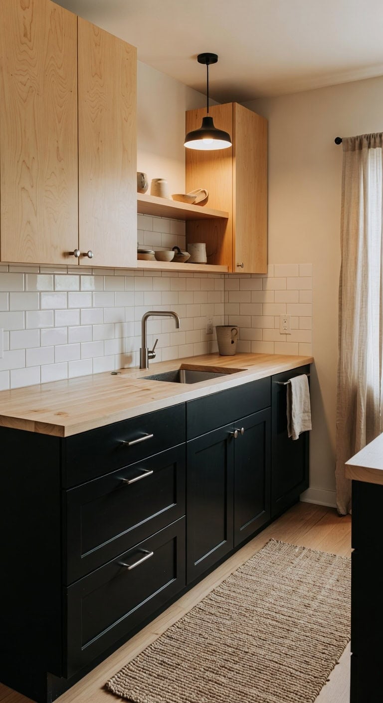 contrasting warm and cool tones