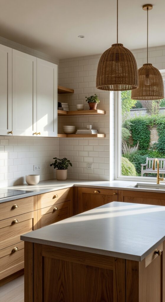 23 Two Tone Kitchen Cabinets Wood and White Ideas to Create Contrast